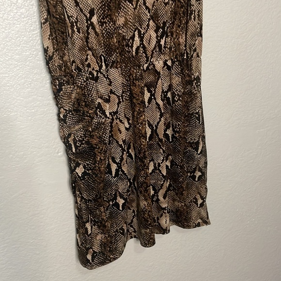 SUNDAY IN BROOKLYN Snake Knit Tank Dress | Brown | Large - Picture 9 of 12
